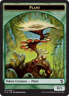 Cat Warrior // Plant Double-Sided Token (Back)