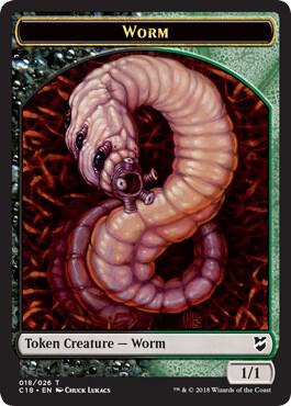 Cat Warrior // Worm Double-Sided Token (Back)