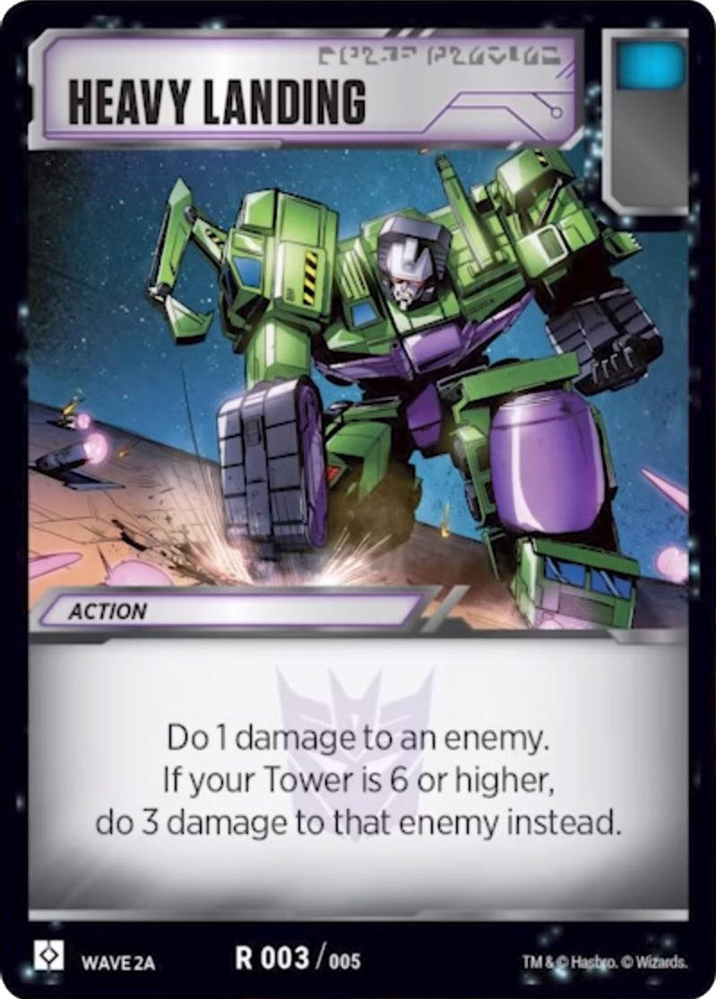 Heavy Landing (Wave 2A - Devastator)