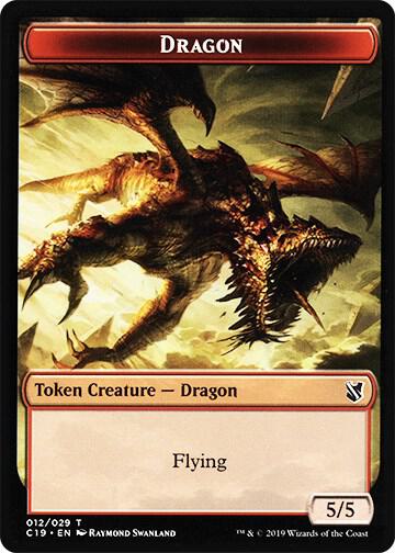 Heart-Piercer Manticore // Dragon Double-Sided Token (Back)