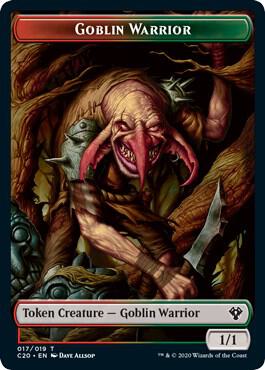 Drake // Goblin Warrior Double-Sided Token (Back)