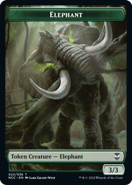 Clue // Elephant Double-Sided Token (Back)
