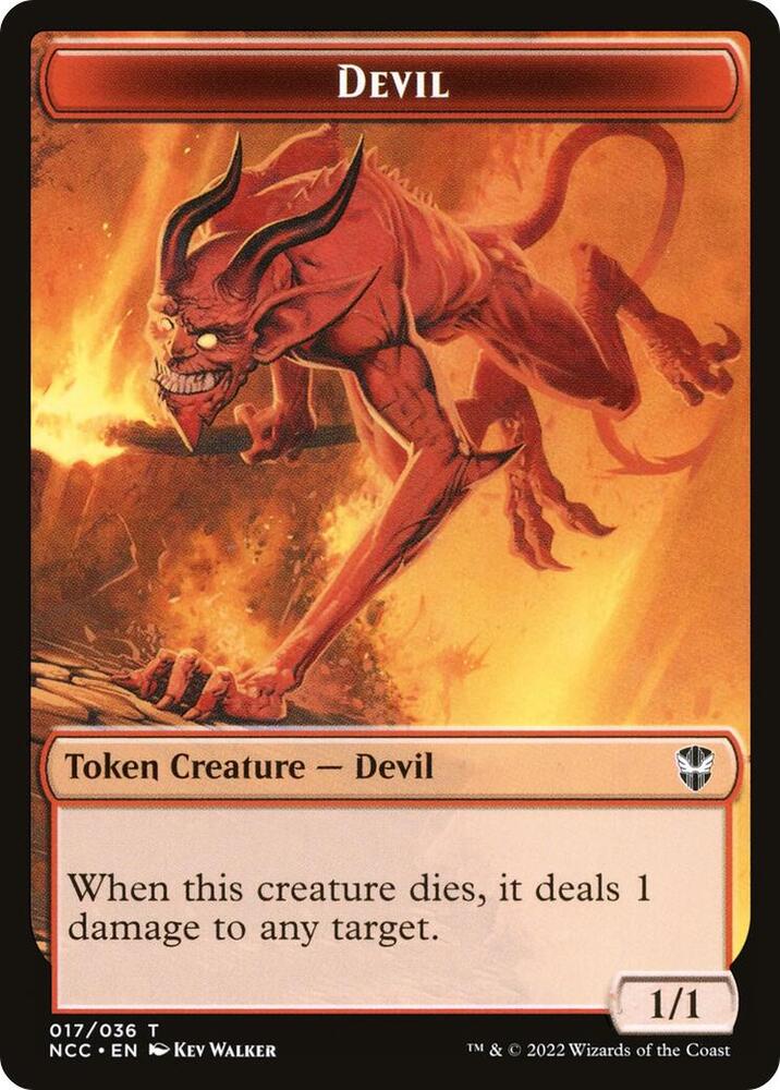 Soldier (033) // Devil Double-Sided Token (Back)