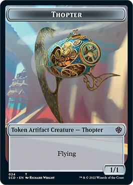 Cat Bird // Thopter Double-Sided Token (Back)