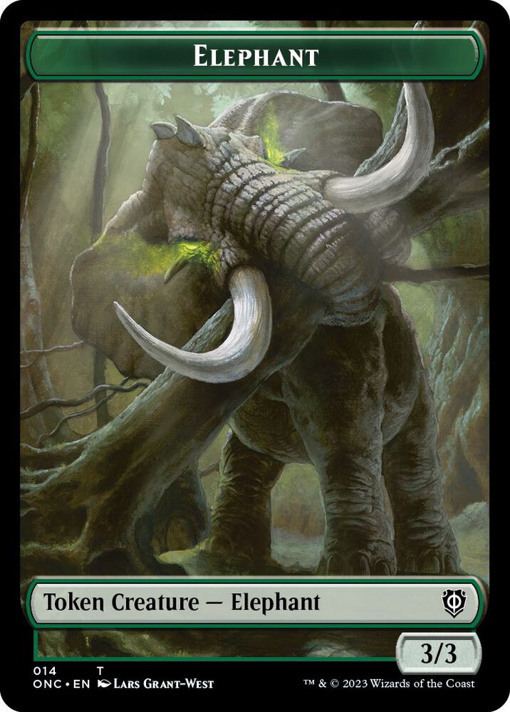 Human Soldier // Elephant Double-Sided Token (Back)