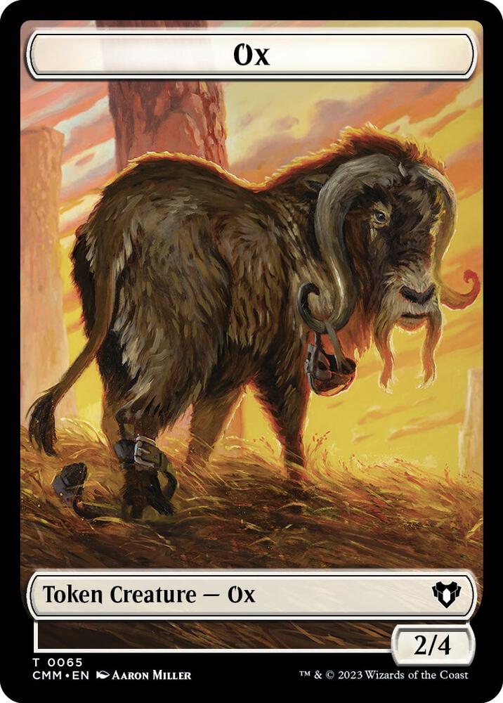 Phyrexian Golem // Ox Double-Sided Token (Back)