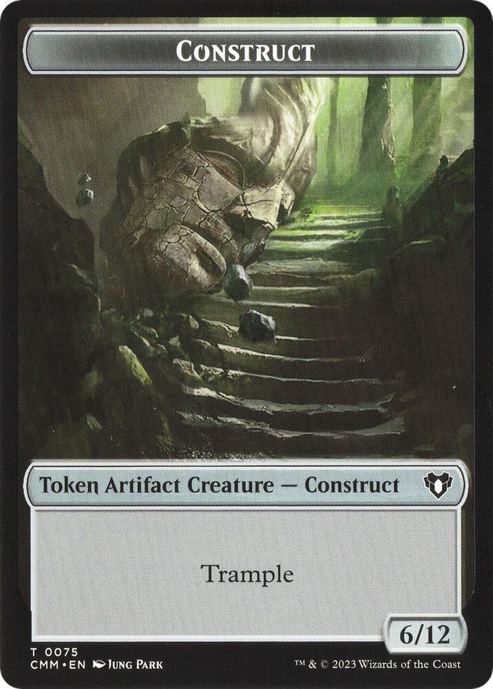 City's Blessing // Construct (0075) Double-Sided Token (Back)