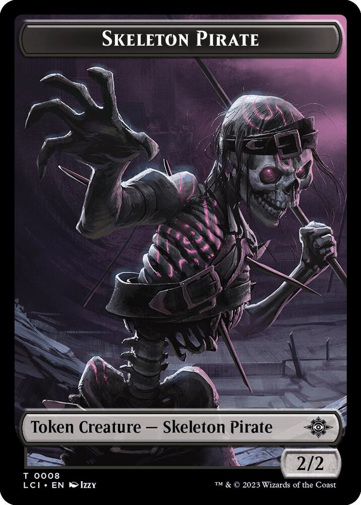 Treasure (0002) // Skeleton Pirate Double-Sided Token (Back)