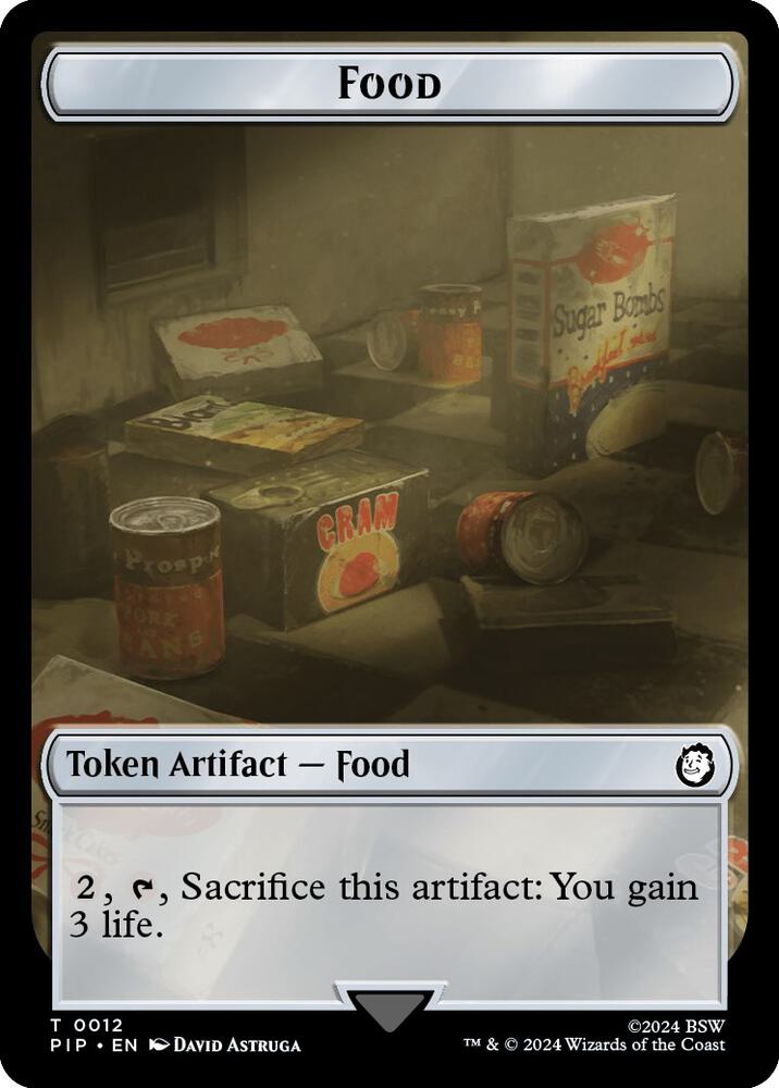 Warrior // Food (0012) Double-Sided Token (Back)
