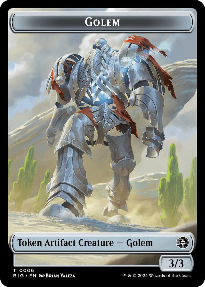 Treasure // Golem Double-Sided Token (Back)