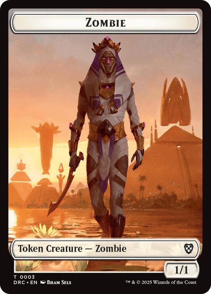 Champion of Wits // Zombie (0003) Double-Sided Token (Back)