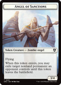 Angel of Sanctions // Zombie (0003) Double-Sided Token