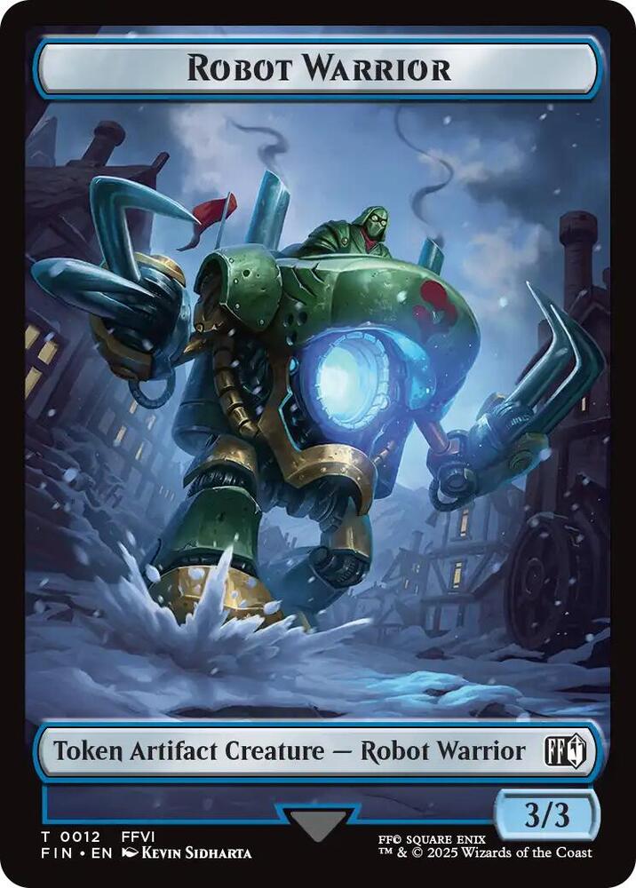 Hero (0008) // Robot Warrior Double-Sided Token (Back)