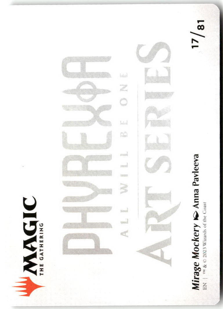 Mirage Mockery Art Card (Back)