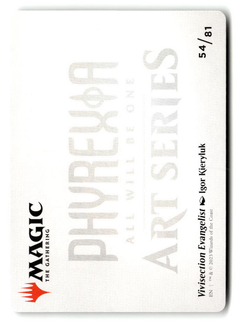 Vivisection Evangelist Art Card (Back)