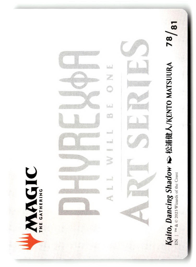 Kaito, Dancing Shadow Art Card (78/81) (Back)