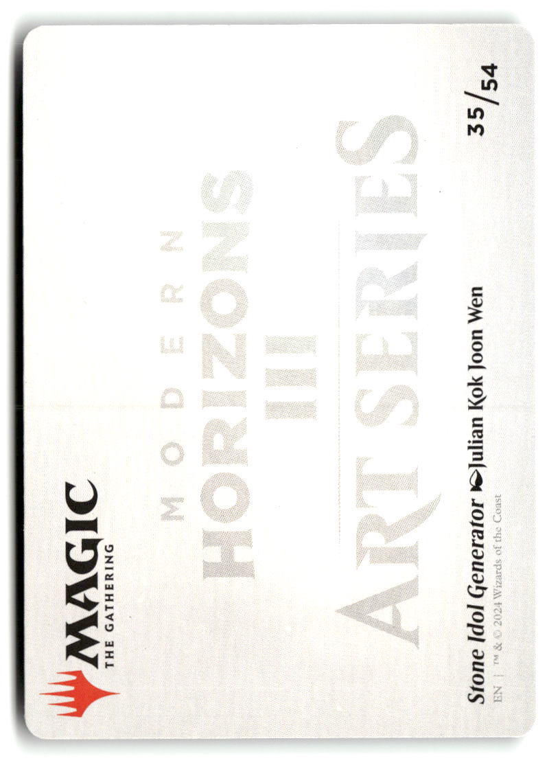 Stone Idol Generator Art Card (Back)