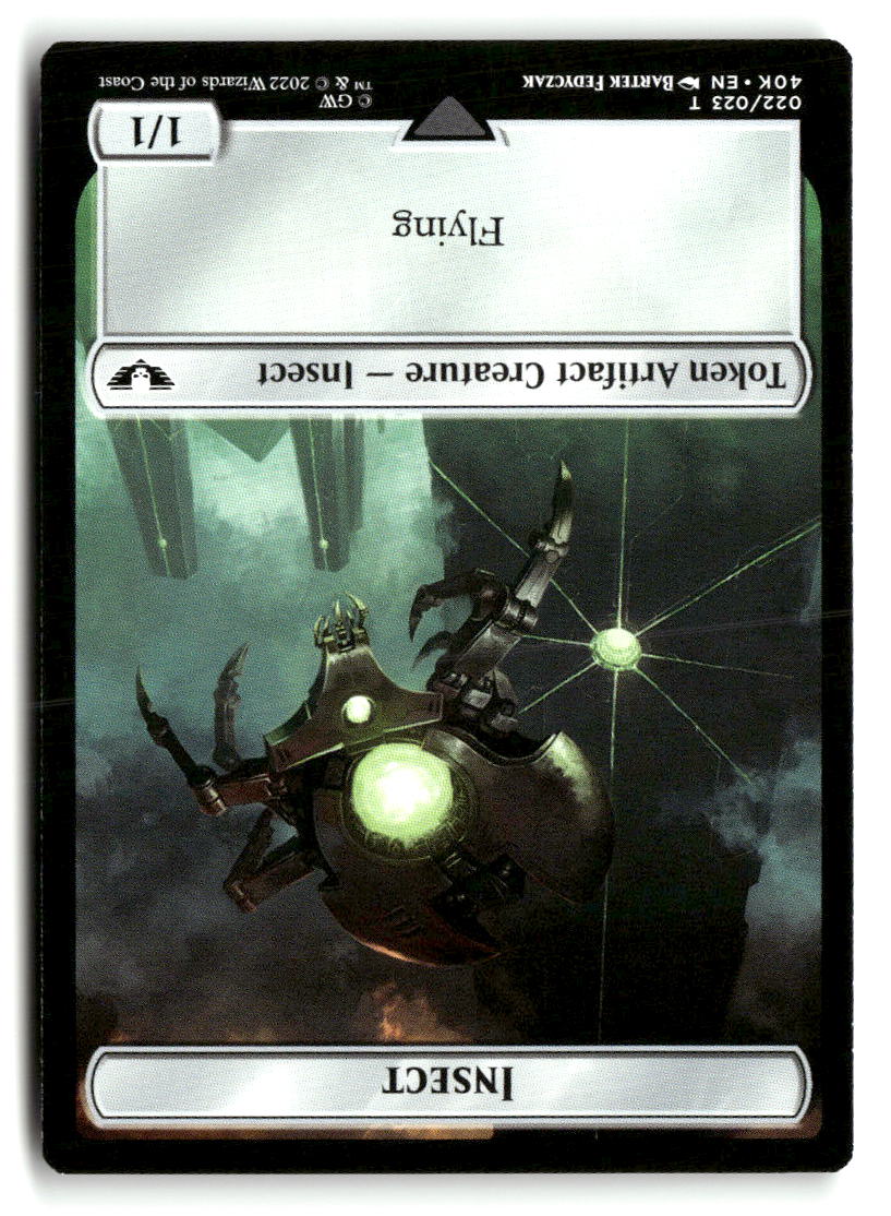 Necron Warrior // Insect Double-Sided Token (Back)