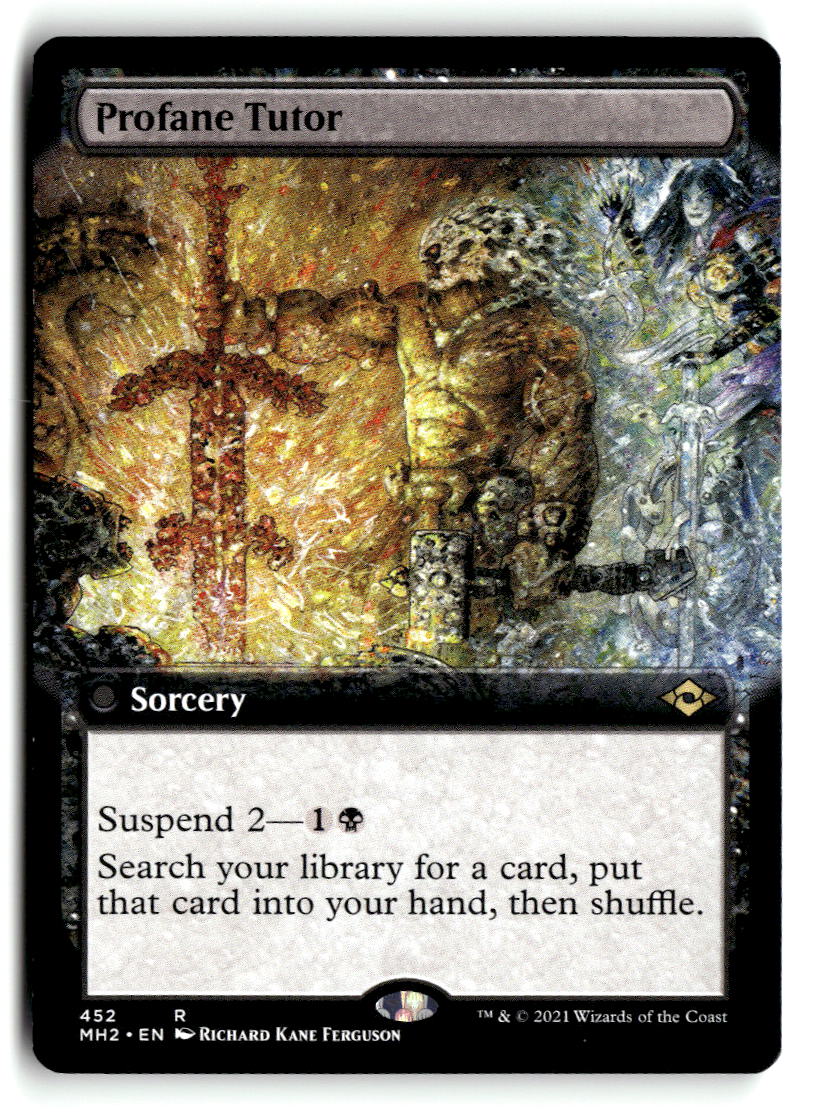Profane Tutor (Extended Art) | Lightly Played / English / Normal