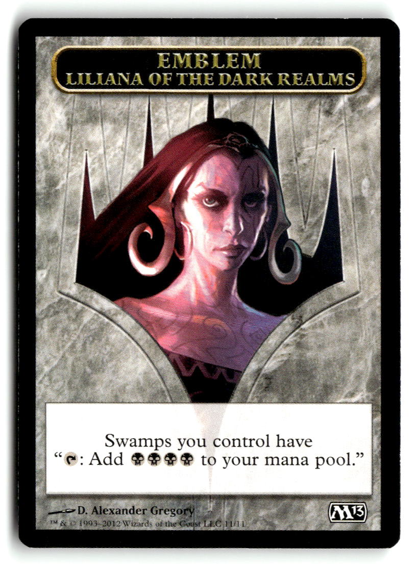 Emblem - Liliana of the Dark Realms | Lightly Played / English / Normal