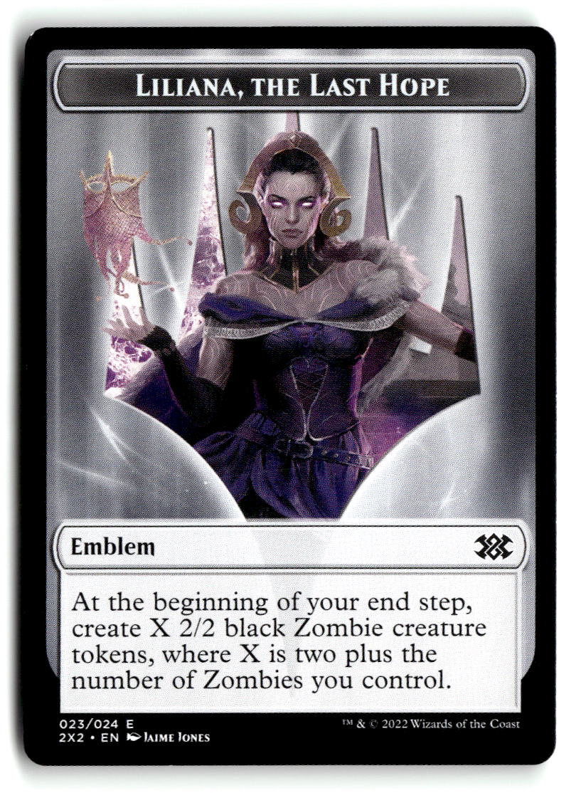 Emblem - Liliana, the Last Hope // Spirit (002) Double-Sided Token