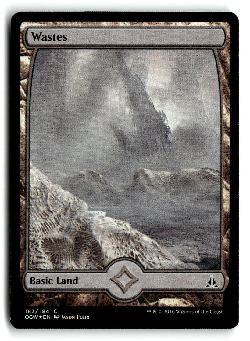 Wastes (183) - Full Art | Lightly Played / English / Foil