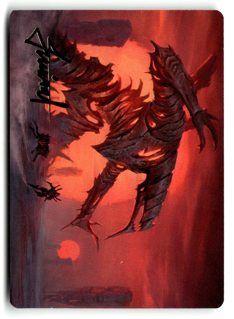 Red Sun's Twilight Art Card (Gold-Stamped Signature)