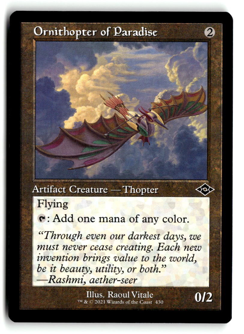 Ornithopter of Paradise (Retro Frame)